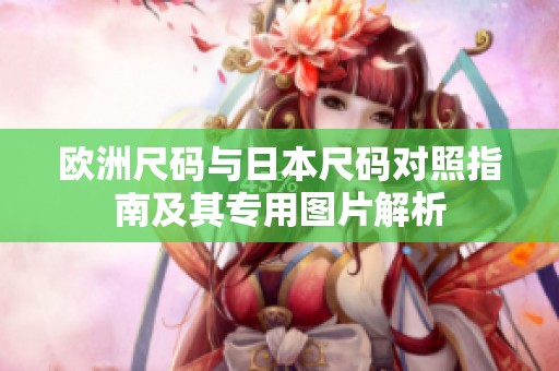 欧洲尺码与日本尺码对照指南及其专用图片解析