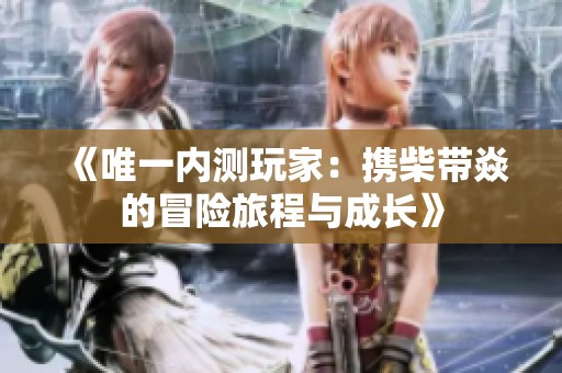 《唯一内测玩家：携柴带焱的冒险旅程与成长》