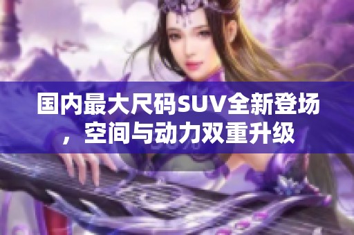 国内最大尺码SUV全新登场，空间与动力双重升级