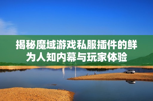 揭秘魔域游戏私服插件的鲜为人知内幕与玩家体验