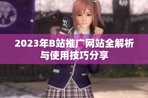 2023年B站推广网站全解析与使用技巧分享