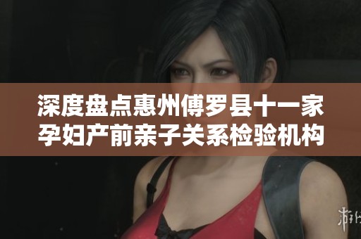 深度盘点惠州傅罗县十一家孕妇产前亲子关系检验机构